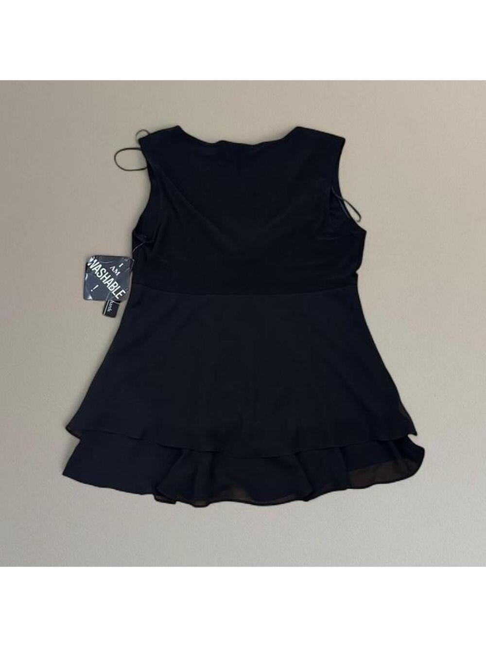 90s black babydoll top from R&M Richards Sz. 12 - Picture 7 of 7